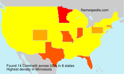 Surname Cominetti in USA