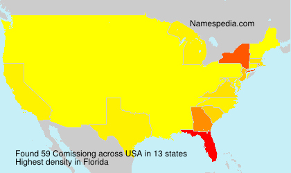 Surname Comissiong in USA Surname Comissiong in USA