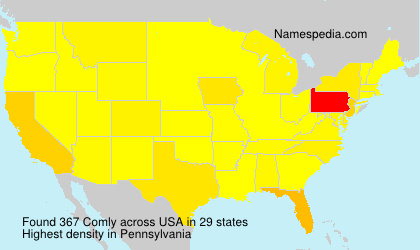 Surname Comly in USA Surname Comly in USA