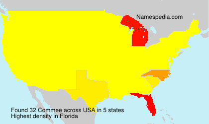 Surname Commee in USA Surname Commee in USA