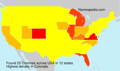 Surname Commes in USA Surname Commes in USA