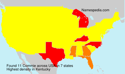 Surname Commie in USA Surname Commie in USA