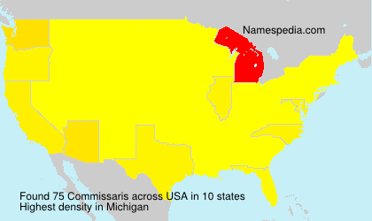 Surname Commissaris in USA Surname Commissaris in USA