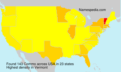 Surname Commo in USA Surname Commo in USA