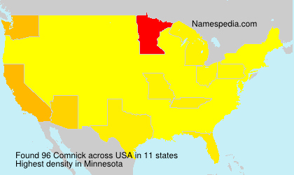 Surname Comnick in USA Surname Comnick in USA