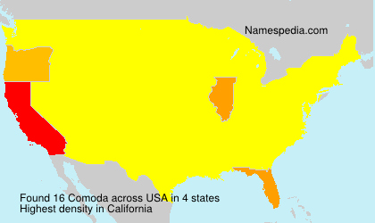 Surname Comoda in USA Surname Comoda in USA