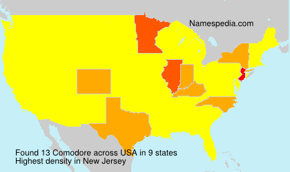 Surname Comodore in USA Surname Comodore in USA