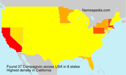 Surname Compagnon in USA Surname Compagnon in USA