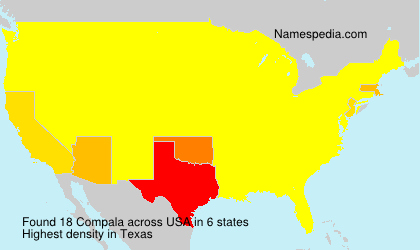 Surname Compala in USA Surname Compala in USA