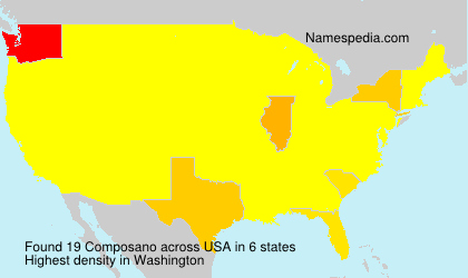 Surname Composano in USA