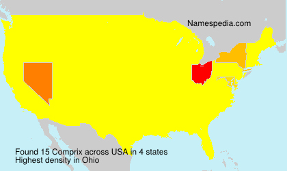 Surname Comprix in USA Surname Comprix in USA