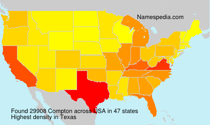 Surname Compton in USA Surname Compton in USA