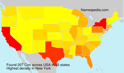 Surname Con in USA Surname Con in USA