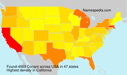 Surname Conant in USA Surname Conant in USA