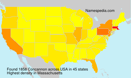 Surname Concannon in USA Surname Concannon in USA