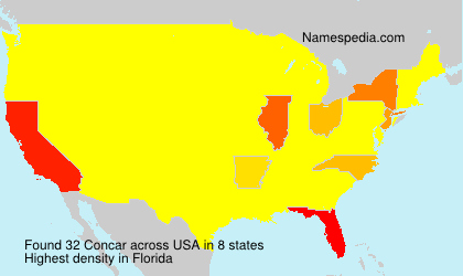 Surname Concar in USA Surname Concar in USA