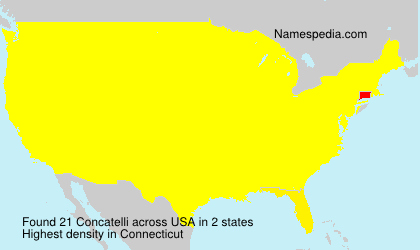 Surname Concatelli in USA Surname Concatelli in USA