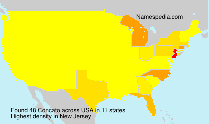 Surname Concato in USA Surname Concato in USA