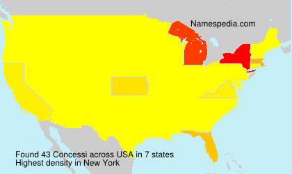 Surname Concessi in USA Surname Concessi in USA