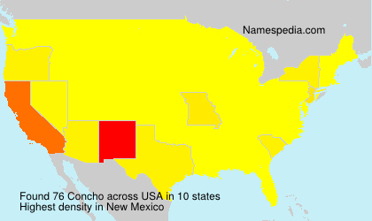 Surname Concho in USA Surname Concho in USA