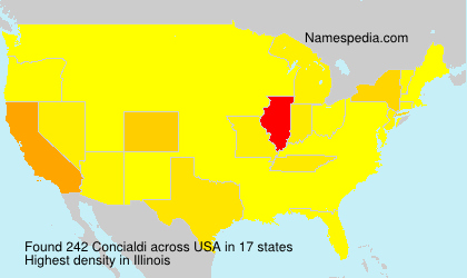 Surname Concialdi in USA Surname Concialdi in USA