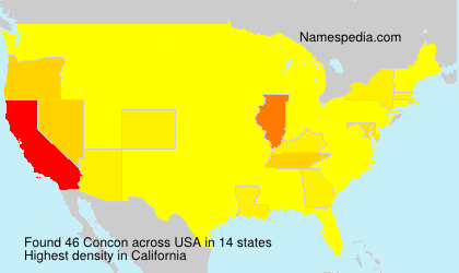Surname Concon in USA Surname Concon in USA
