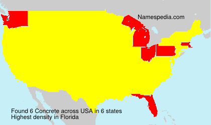 Surname Concrete in USA Surname Concrete in USA