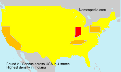 Surname Concus in USA Surname Concus in USA