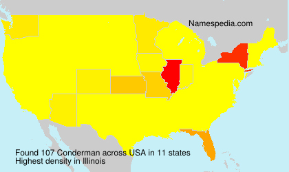 Surname Conderman in USA Surname Conderman in USA