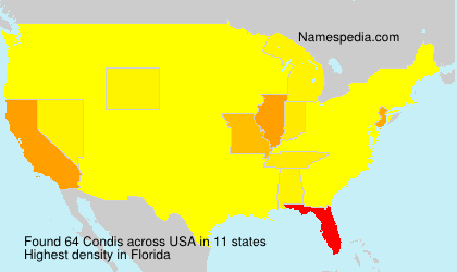 Surname Condis in USA Surname Condis in USA