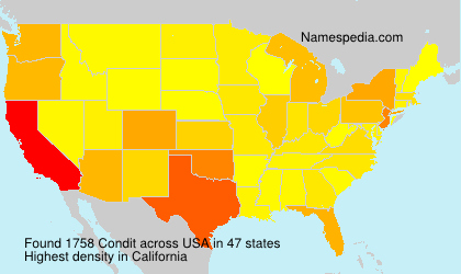 Surname Condit in USA Surname Condit in USA