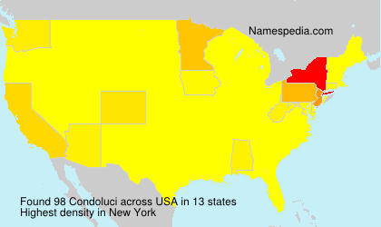 Surname Condoluci in USA Surname Condoluci in USA