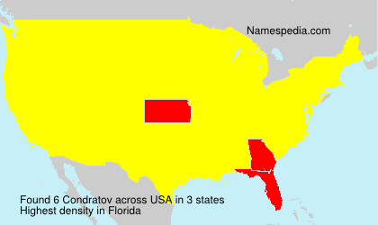 Surname Condratov in USA Surname Condratov in USA