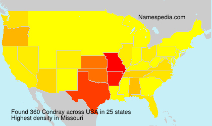 Surname Condray in USA Surname Condray in USA