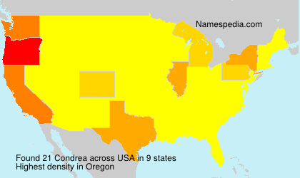 Surname Condrea in USA Surname Condrea in USA