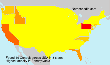 Surname Conduit in USA Surname Conduit in USA