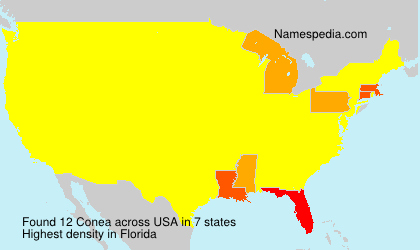 Surname Conea in USA Surname Conea in USA