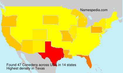 Surname Conedera in USA Surname Conedera in USA