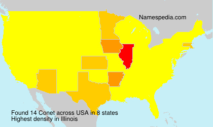 Surname Conet in USA Surname Conet in USA