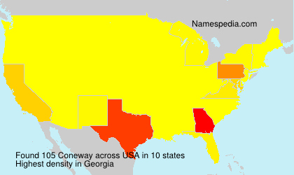 Surname Coneway in USA Surname Coneway in USA