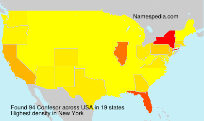 Surname Confesor in USA Surname Confesor in USA
