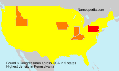 Surname Congressman in USA Surname Congressman in USA