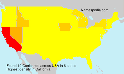 Surname Coniconde in USA Surname Coniconde in USA
