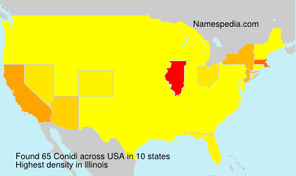 Surname Conidi in USA Surname Conidi in USA
