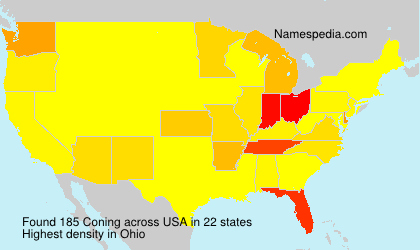 Surname Coning in USA Surname Coning in USA