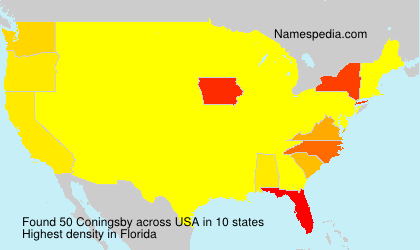 Surname Coningsby in USA Surname Coningsby in USA