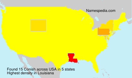 Surname Conish in USA Surname Conish in USA