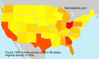 Surname Conkle in USA Surname Conkle in USA