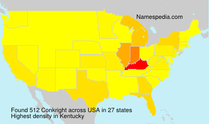Surname Conkright in USA Surname Conkright in USA