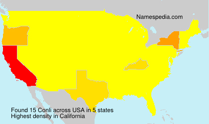 Surname Conli in USA Surname Conli in USA